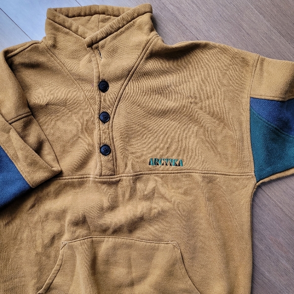 Vintage button up collar sweatshirt - Picture 4 of 12